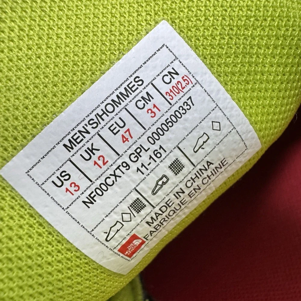 The North Face Litewave Ampere Phantom BLue/Yellow NF00CXT9 GPL Men's Size‎ 13